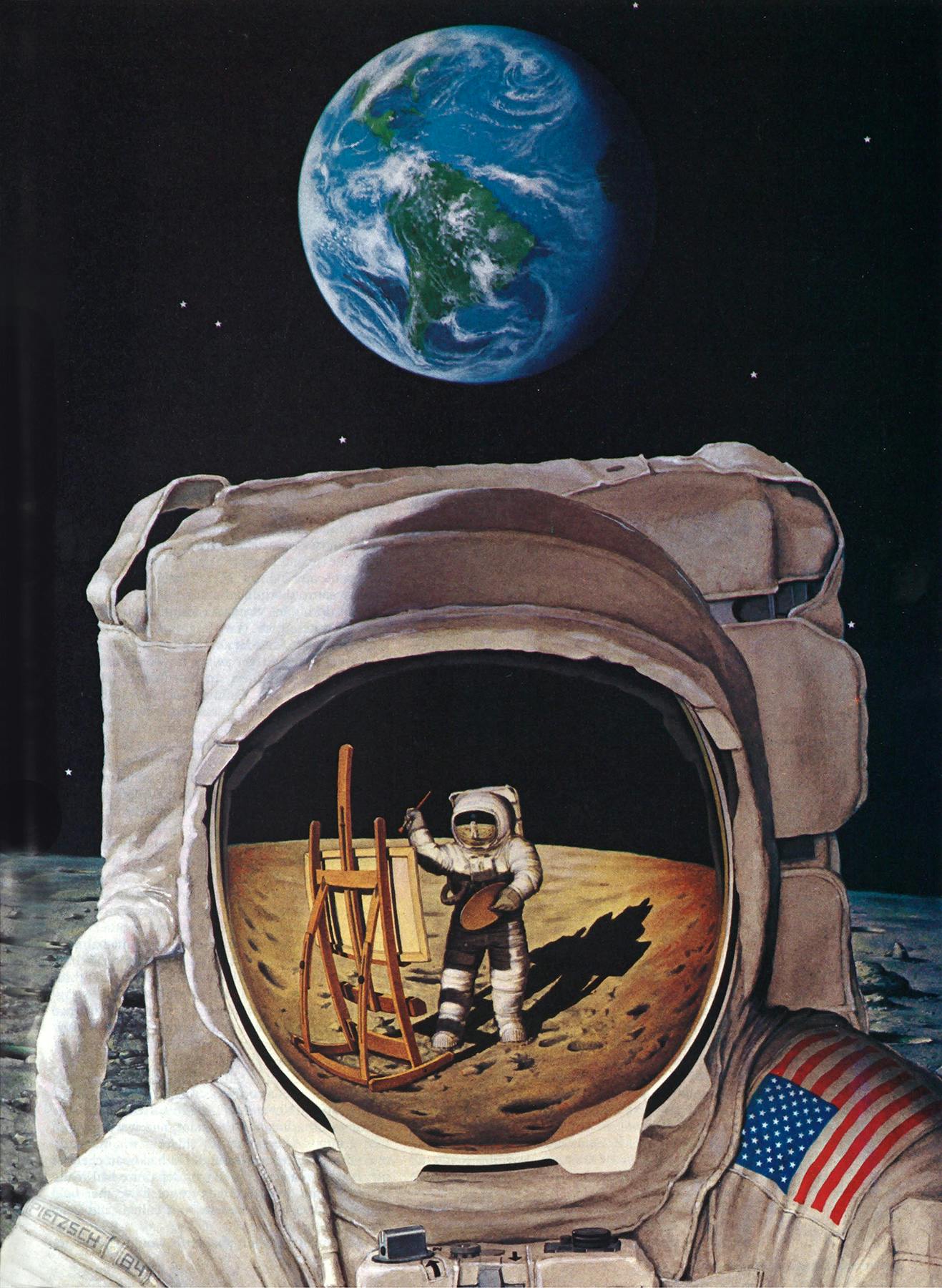Pipe for smoking man on the moon astronaut space birthday gift nasa astronaut